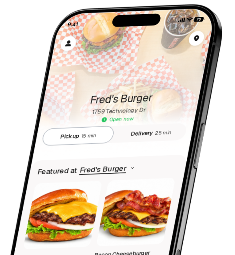 Fred's Burger app preview
