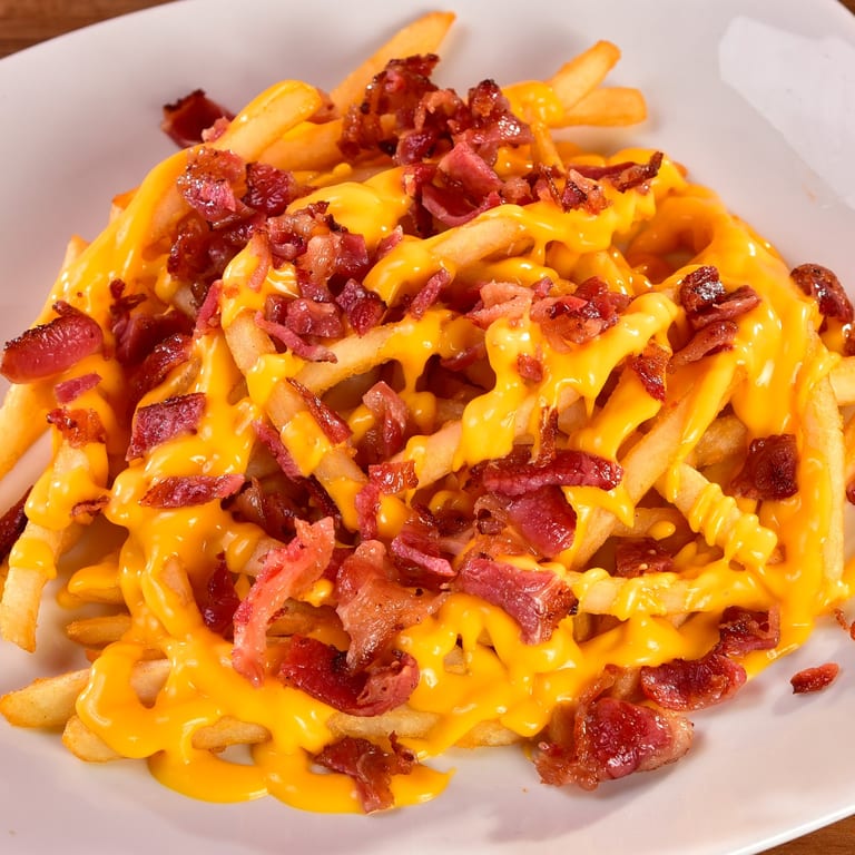 Delicious cheese fries