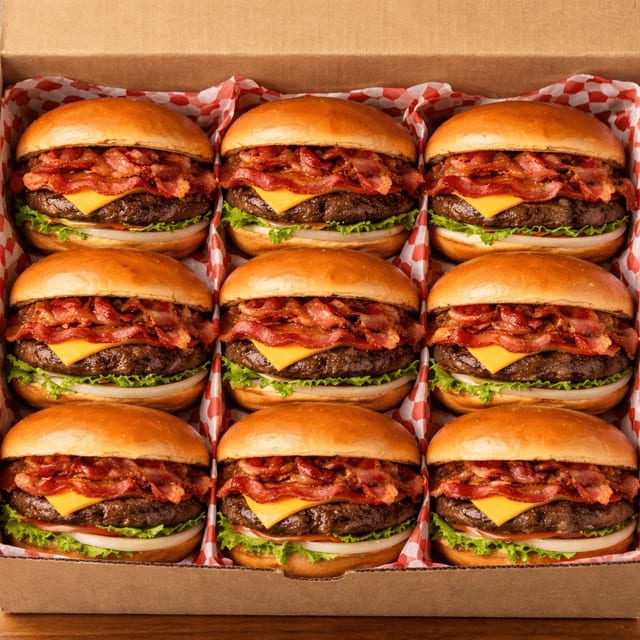 Bacon Cheeseburger x9.