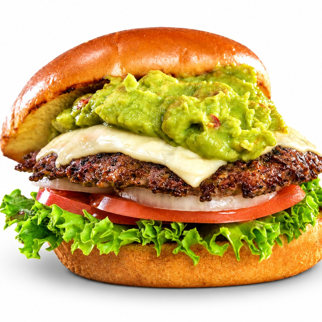 Guacamole Swiss Burger.