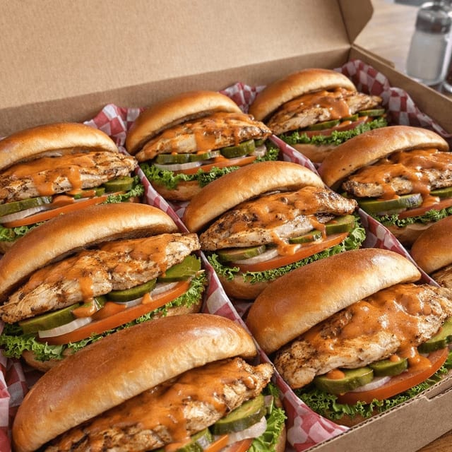 Grilled Chicken Sandwich x9.