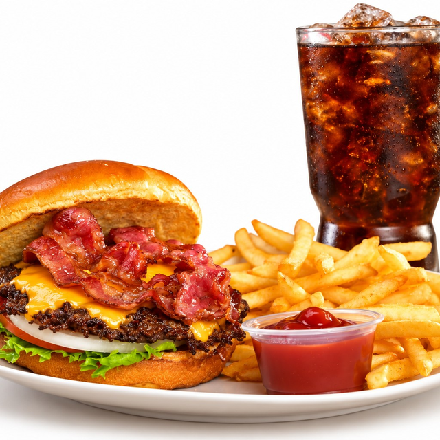 Bacon Cheeseburger Meal.