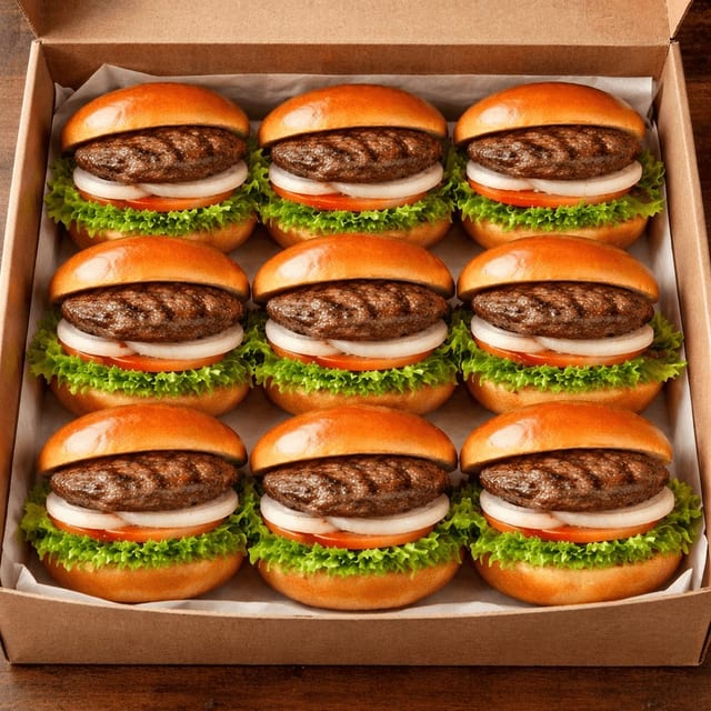 Hamburger x9.