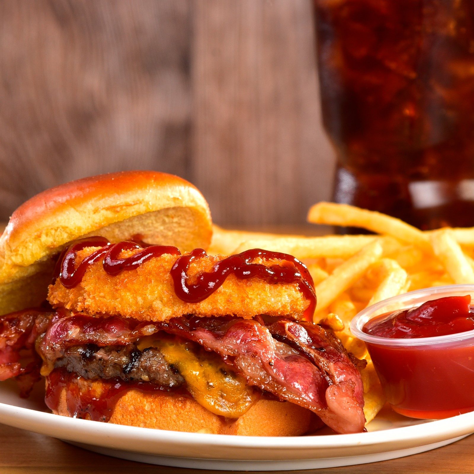 4. Western Bacon Cheeseburger Meal.