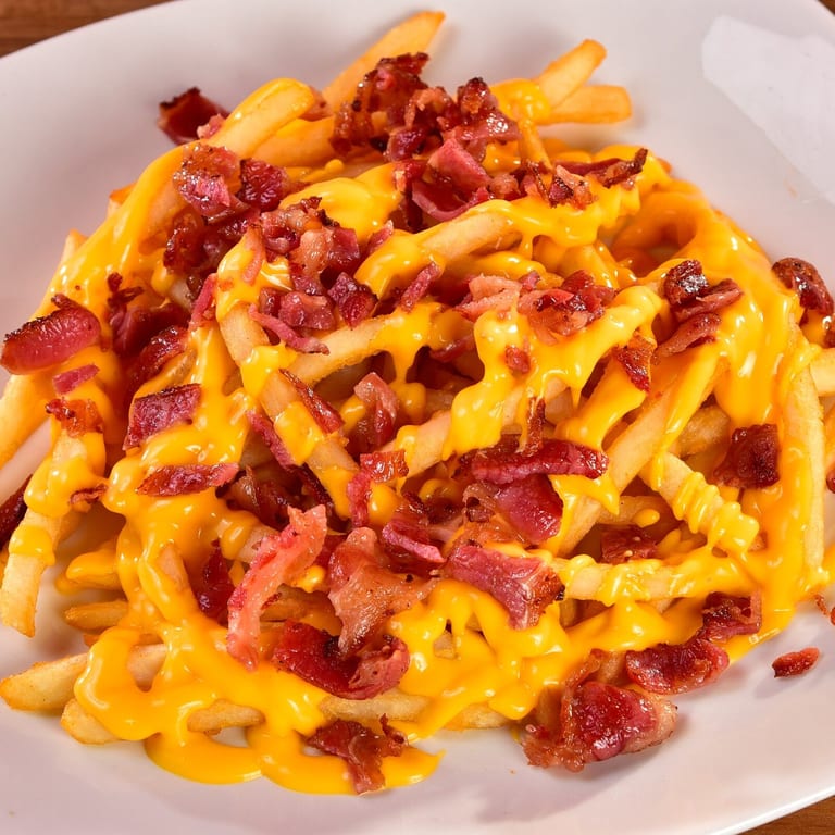 Delicious cheese fries