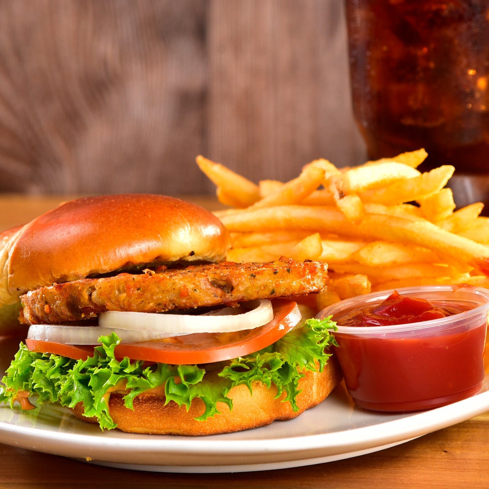9. Classic Garden Burger Meal.