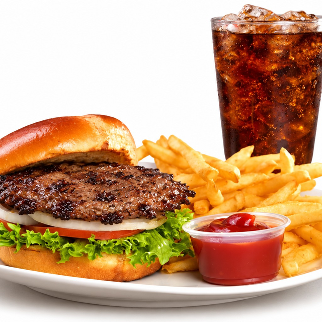 Hamburger Meal.