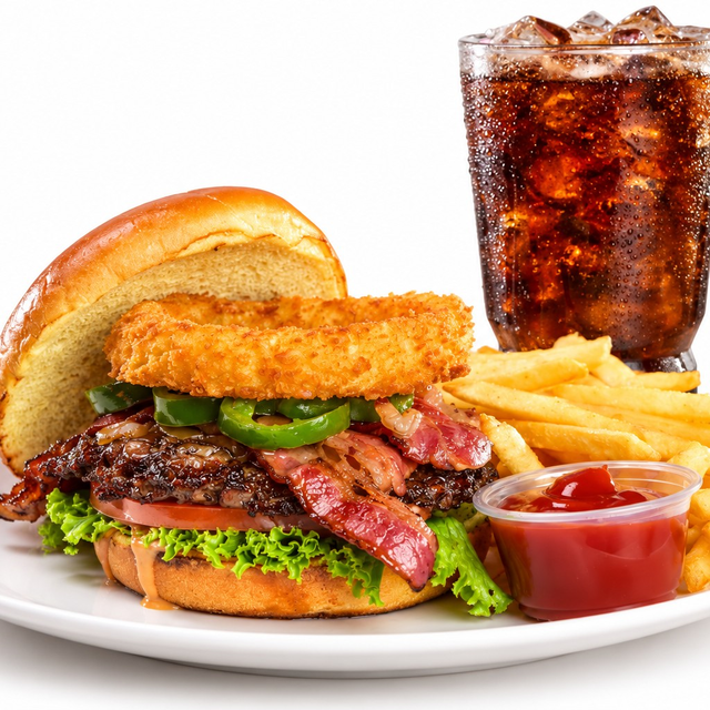 Fred's Super Burger Meal.