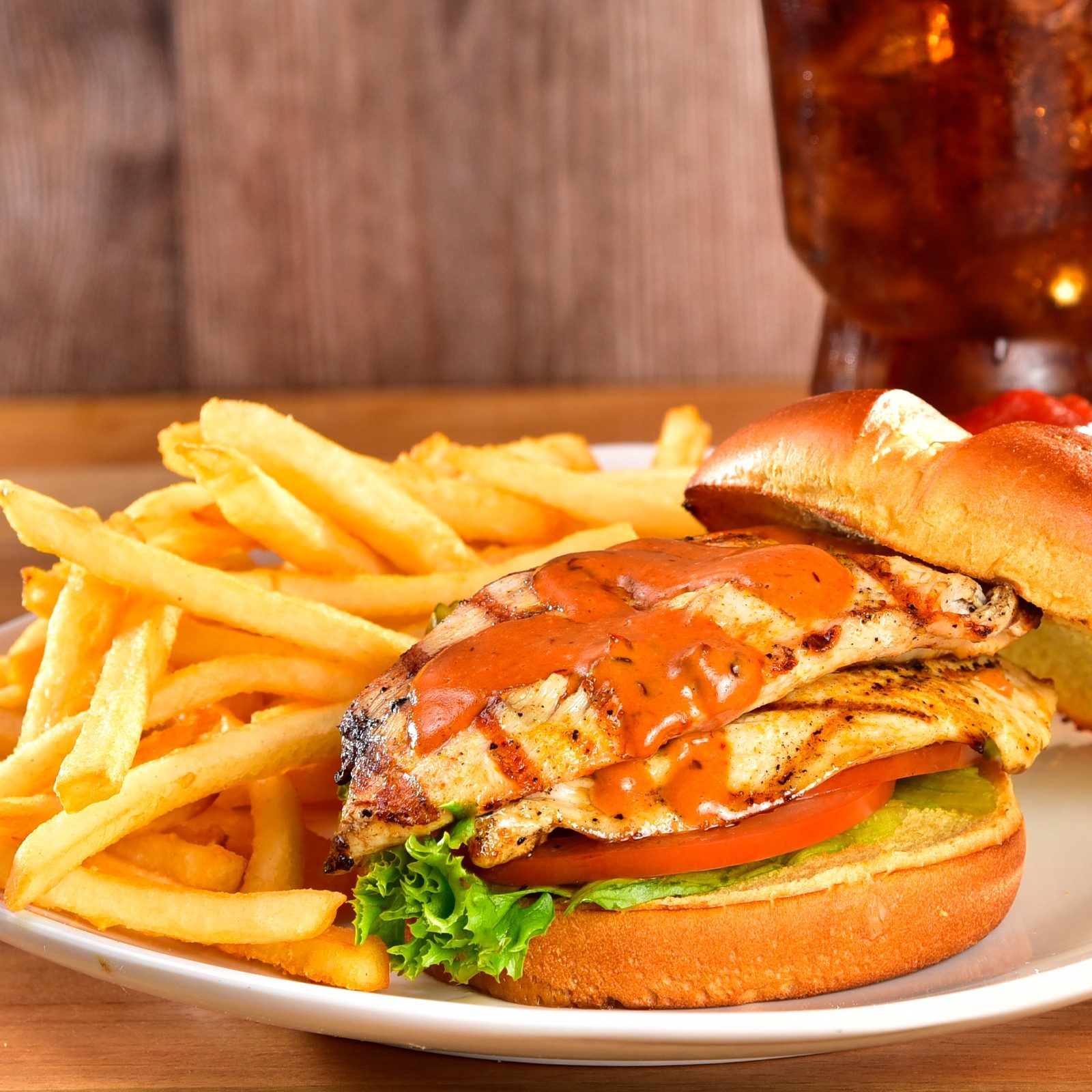 Grilled Chicken Sandwich Meal.