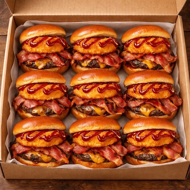 Western Bacon Cheeseburger x9.